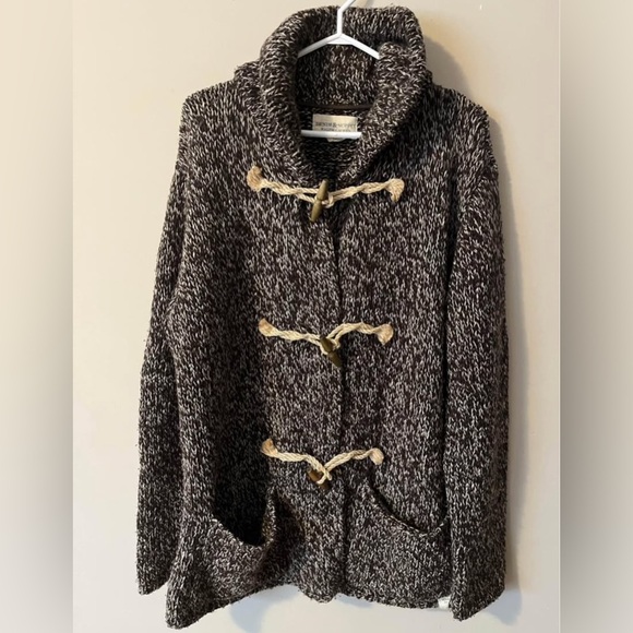 Ralph Lauren Large Wool Blend Knit Toggle Cardigan - Picture 2 of 6